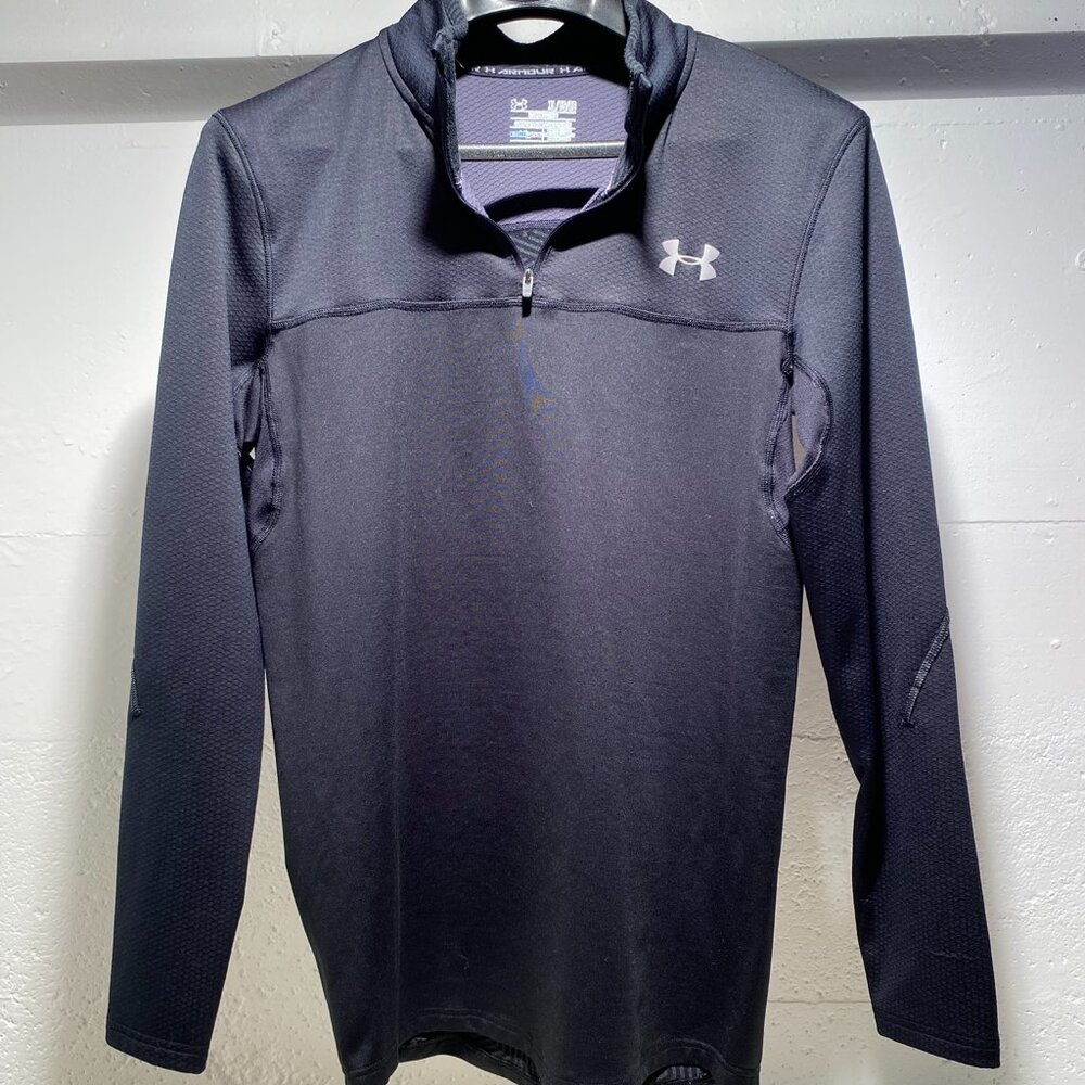 Under Armour Men's Compression Cold Gear Fleece Pullover - Picture 4 of 6